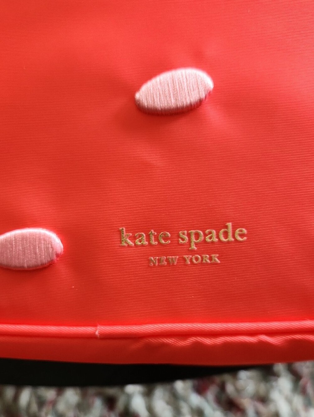 kate spade Strawberry Tote in Red and Green - Picture 2 of 4